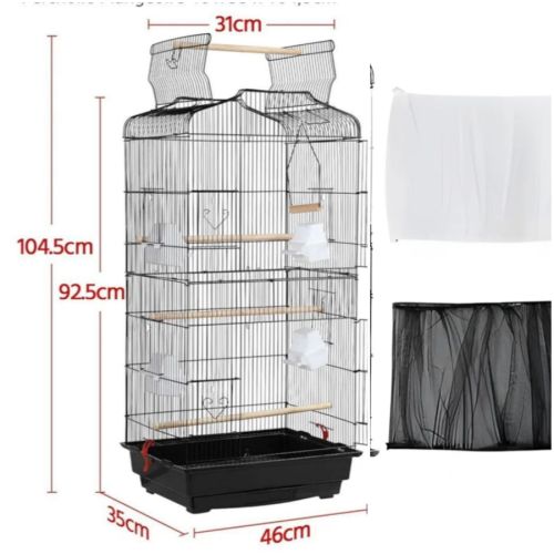 Couple perruche calopsitte avec cage et acc. #4