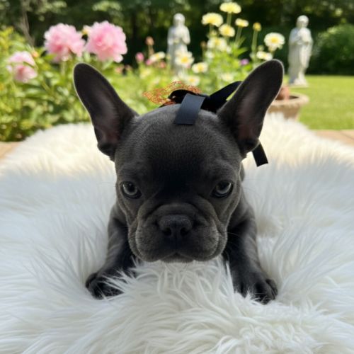 Chiot type  bouledogue français bleu #2