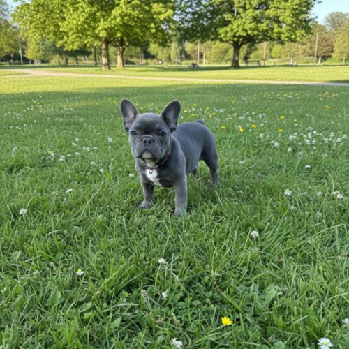 Chiot type  bouledogue français bleu #7