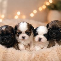 4 magnifiques shih tzu lof à réserver