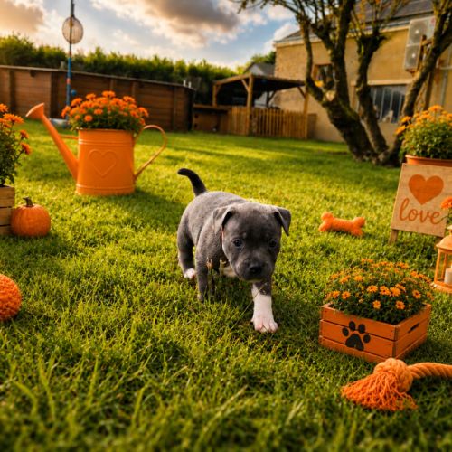 Magnifique chiot staffie bleu #7