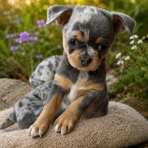Chihuahua bleu merle exotique #1