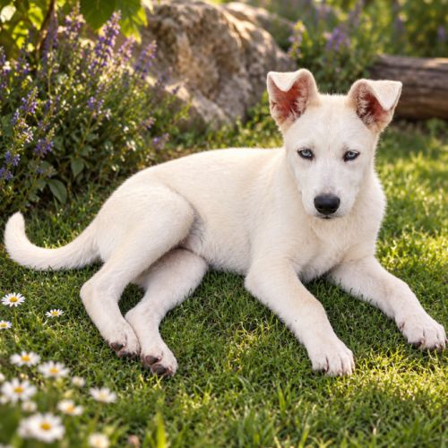 Chiot husky croise boxer