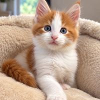 Bart - chaton maine coon loof bicolore à adopter