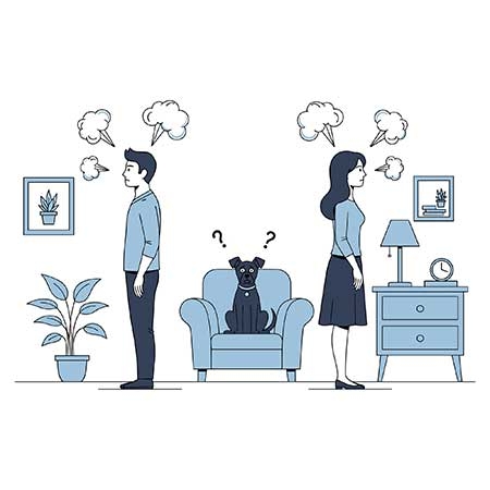 Séparation du couple : qui garde le chien, le chat ou les autres animaux ?